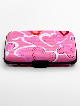 HEART PRINTS CREDIT CARD WALLET